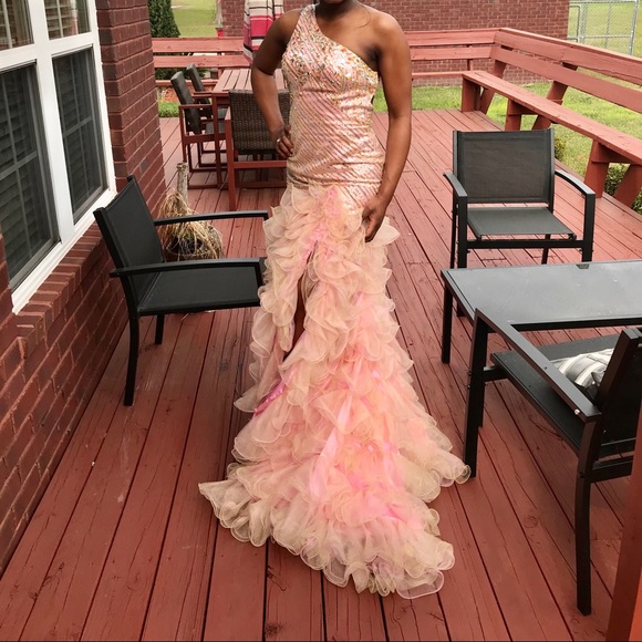 One Shoulder; Panoply Prom/Pageant; Size 4 - Picture 3 of 3